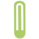 Pinces Trombone en Bois Vert Anis 6 cm les 10
