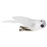 Perruches blanches en plumes sur pince les 2