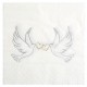 Serviettes de table Colombes Papier Blanc Cassé les 20
