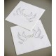 Serviette de table Colombes Blanc casse en papier les 20