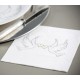 Serviette de table Colombes Papier Blanc Cassé les 20