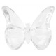 Perle papillon transparent 2 cm les 10
