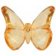Perle papillon orange transparent 2 cm les 10