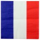 Serviettes de table France drapeau Français les 20