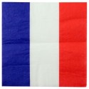 Serviettes de table France drapeau Français les 20