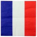 Serviettes de table France drapeau Français les 20