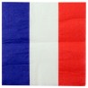 Serviettes de table France drapeau Français les 20