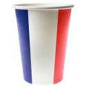 Gobelets France drapeau Français carton les 10