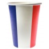 Gobelets France drapeau Français carton les 10