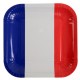 Assiette France drapeau Français carton 23 cm les 10