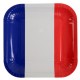 Assiette France drapeau Français carton 23 cm les 10