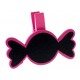 Marque place ardoise bonbon fuchsia sur pince les 6