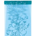 Chemin de Table Orient Organdi Turquoise