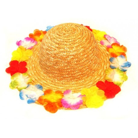 Chapeau Hawaï Fleurs