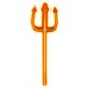 Trident Diabolique Lumineux orange 23 cm