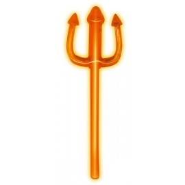 Trident Diabolique Lumineux orange 23 cm