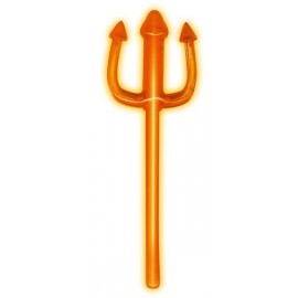 Trident Diabolique Lumineux orange 23 cm