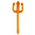 Trident Diabolique Lumineux orange 23 cm