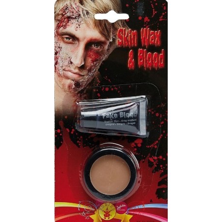 Kit Faux Sang Halloween – Sang Liquide, Spray Et Cire à Cicatrice – Pour Maquillage Réaliste De Vampire, Zombie