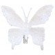 Papillon Blanc Pailleté sur Pince les 4