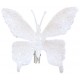 Papillon Blanc Pailleté sur Pince les 4