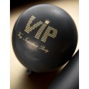 Ballons VIP noir or 23 cm les 8