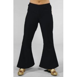 Déguisement hippie pantalon noir femme deluxe