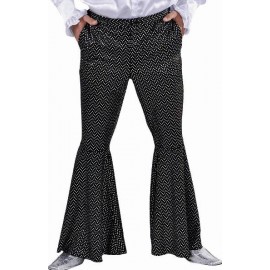 Déguisement Pantalon Disco Noir Paillettes Homme Deluxe