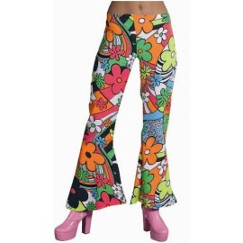 Déguisement Hippie Pantalon Woodstock 60's-70's Femme