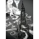 Tour Eiffel métal noir Décoration 28.5 cm