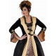 Costume Déguisement Marquise baroque noir or femme luxe