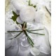 Petales blanches en tissu avec feuilles les 100
