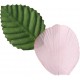 Pétale rose avec feuilles en tissu les 100 