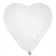 Ballon Coeur Blanc 25 cm les 8 Ballon Forme Coeur Latex