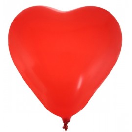 Ballons coeur rouge 25 cm les 8