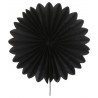 Eventails papier noir 20 cm les 2