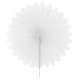 Eventails papier blanc 20 cm les 2
