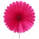 Eventail papier fuchsia 20 cm les 2