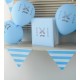 Ballons pirate bleu ciel 23 cm les 8