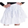 Déguisement jupe blanche à volants satin fille
