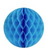 Boules papier alvéolé turquoise 20 cm les 2