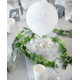 Ballons Colombes blancs 23 cm les 8