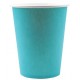 Gobelet carton Turquoise uni les 10 Gobelet jetable