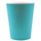 Gobelet carton Turquoise uni les 10 Gobelet jetable