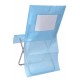 Housse de chaise intissé turquoise personnalisable les 10