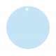 Marque place carton bleu ciel rond les 10