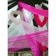 Coeur Fuchsia en Plumes 38 cm