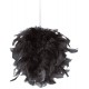 Boule de plumes noire 10 cm