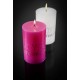 Bougie anniversaire joyeux anniversaire Fuchsia 11 cm