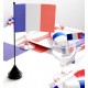 Drapeau de table France 25 cm